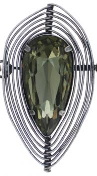 Amazonia - Konplott necklace (big) green/antique silver